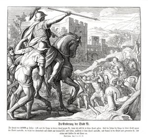 Joshua zabírá město Ai, Joshua od Julius Schnorr von Carolsfeld