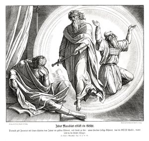 Jidáš Makabejský dostává zlatý meč od Julius Schnorr von Carolsfeld
