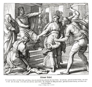Šalamounův soud od Julius Schnorr von Carolsfeld
