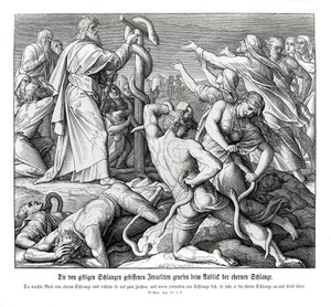 Mojžíš a měděný had, Numeri od Julius Schnorr von Carolsfeld