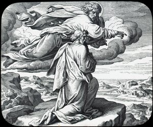 Mojžíš si prohlíží zemi Izrael, 19. století od Julius Schnorr von Carolsfeld