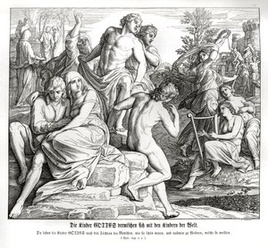 Zmnožení člověka, Genesis od Julius Schnorr von Carolsfeld