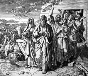Noe opouští archu po potopě od Julius Schnorr von Carolsfeld