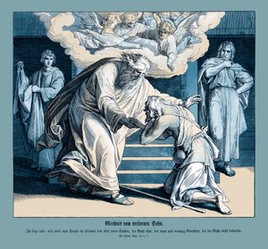 Podobenství o milosrdném Samaritánovi, Lukášovo evangelium od Julius Schnorr von Carolsfeld