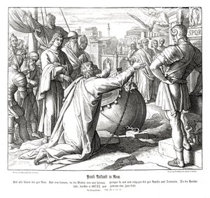 Pavlův příjezd do Říma, Skutky apoštolů od Julius Schnorr von Carolsfeld
