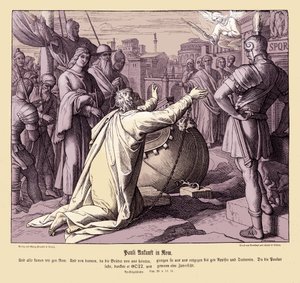 Pavlův příjezd do Říma, Skutky apoštolů od Julius Schnorr von Carolsfeld