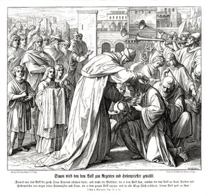 Šimon je jmenován veleknězem od Julius Schnorr von Carolsfeld