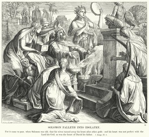 Solomon Falleth do modlářství od Julius Schnorr von Carolsfeld