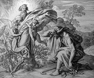 Hořící keř od Julius Schnorr von Carolsfeld