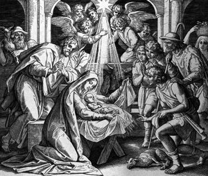 Narození Krista od Julius Schnorr von Carolsfeld