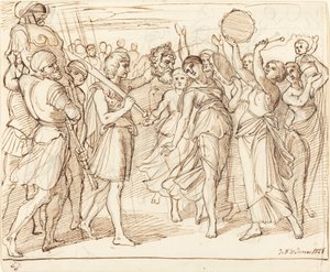 Davidův triumf od Julius Schnorr von Carolsfeld