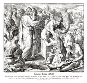 Krmení 5000, Janovo evangelium od Julius Schnorr von Carolsfeld