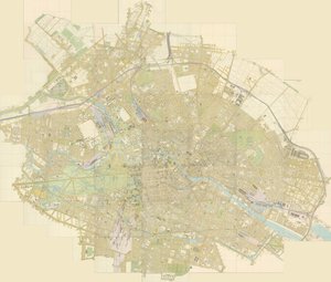 Orientační mapa Berlína na 44 listech od Julius Straube