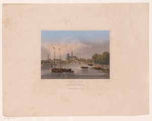 Pohled na Haarlem Haarlem viděný z Noorder-Sparen (název na objektu) od Julius Umbach