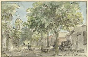 Vesnická ulice v Lage Vuursche