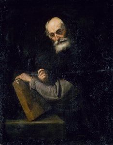 A Philosopher, kolem 1640 (olej na plátně) od Jusepe de Ribera