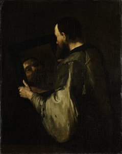 Filozof se zrcadlem od Jusepe de Ribera (copy after)