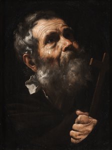 Světec držící kříž od Jusepe de Ribera