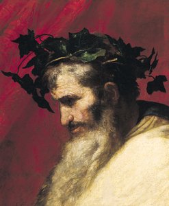 Hlava starého muže, fragment z triumfu Baccha od Jusepe de Ribera