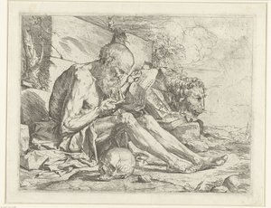 Svatý Jeroným čtení od Jusepe de Ribera