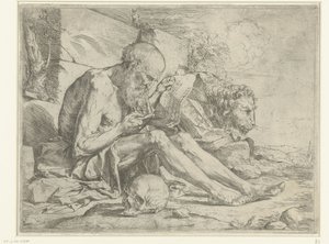 Svatý Jeroným čtení od Jusepe de Ribera