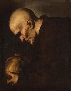 Svatý Petr z Alkantary v meditaci od Jusepe de Ribera