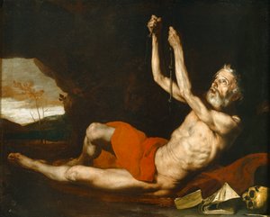 Svatý Jeroným (obraz) od Jusepe de Ribera