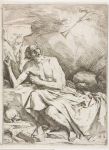 Svatý Jeroným slyšící trubku posledního soudu od Jusepe de Ribera