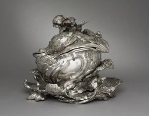 Talíř, Tureen a Tureen víko, výrobce Henry Adnet