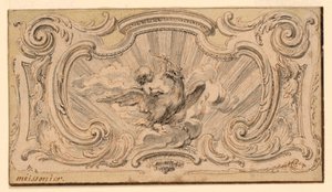 Design pro ozdobný panel od Juste Aurèle Meissonnier