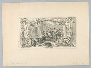 Ornament s postavami od Juste Aurèle Meissonnier