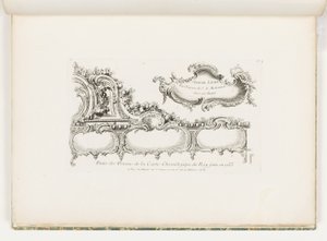 Část Ornamentation of the 1733 Chronology (Old Testament) for the King], pl. 35 v díle Juste Aurele Meissonnier od Juste Aurèle Meissonnier