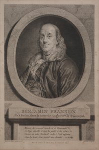 Benjamin Franklin, 1779. od Justus Chevillet