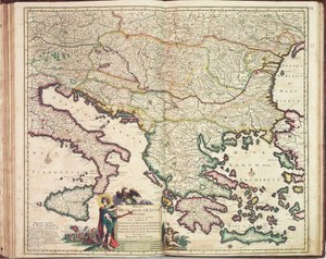 Atlas Justuse Danckerse: (kolorovaná rytina). od Justus Danckertsz