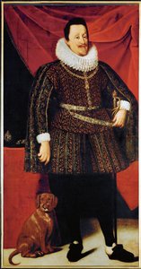 Císař Ferdinand II., manžel Marie Anny Bavorské a Eleonory Gonzagy ... (olej na plátně) od Justus Sustermans