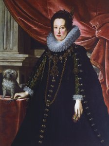 Portrét Anny de Medici, od Justuse Sustermanse, malba