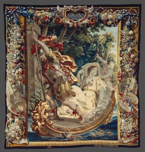 Kleopatra požádána, aby zaplatila Římu daň z knihy Příběh Caesara a Kleopatry od Justus van Egmont