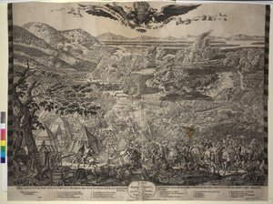 Obléhání Vídně Turky 1683 (tisk) od Justus van den Nypoort