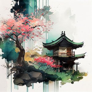 Pagoda třešňových květů od Justyna Jaszke