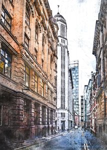 Pohled na Tall City od Justyna Jaszke