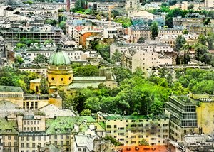 Akvarely z Varšavy, Polsko (6)