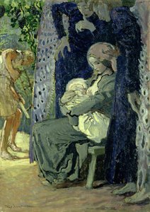 Svatá rodina, kolem roku 1913 (olej na plátně)