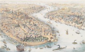New-York z jihozápadu, ca. 1852. od K. Th. Westermann