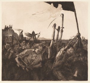 Vzpoura (Uproar) od Käthe Kollwitz