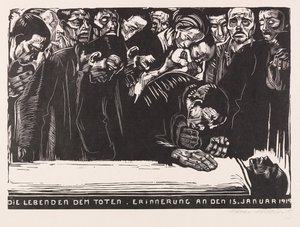 Pamětní list pro Karla Liebknechta, 1920. od Käthe Kollwitz