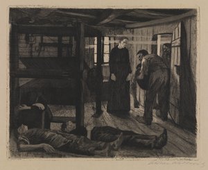 Vzpoura tkalců - konec od Käthe Kollwitz