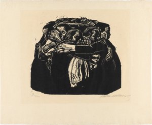 Válka, list 6: Matky od Käthe Kollwitz