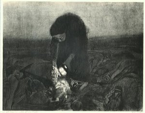 Bojiště od Käthe Kollwitz