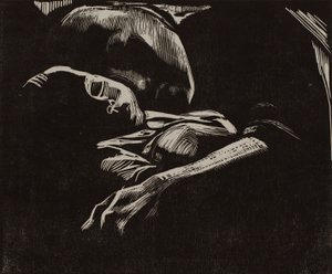 Spící žena s dítětem od Käthe Kollwitz
