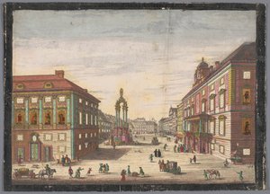 Pohled na Hohe Markt ve Vídni Podívejte se na Hochenmarck od Kaiserlich Franziskische Akademie (possibly)
